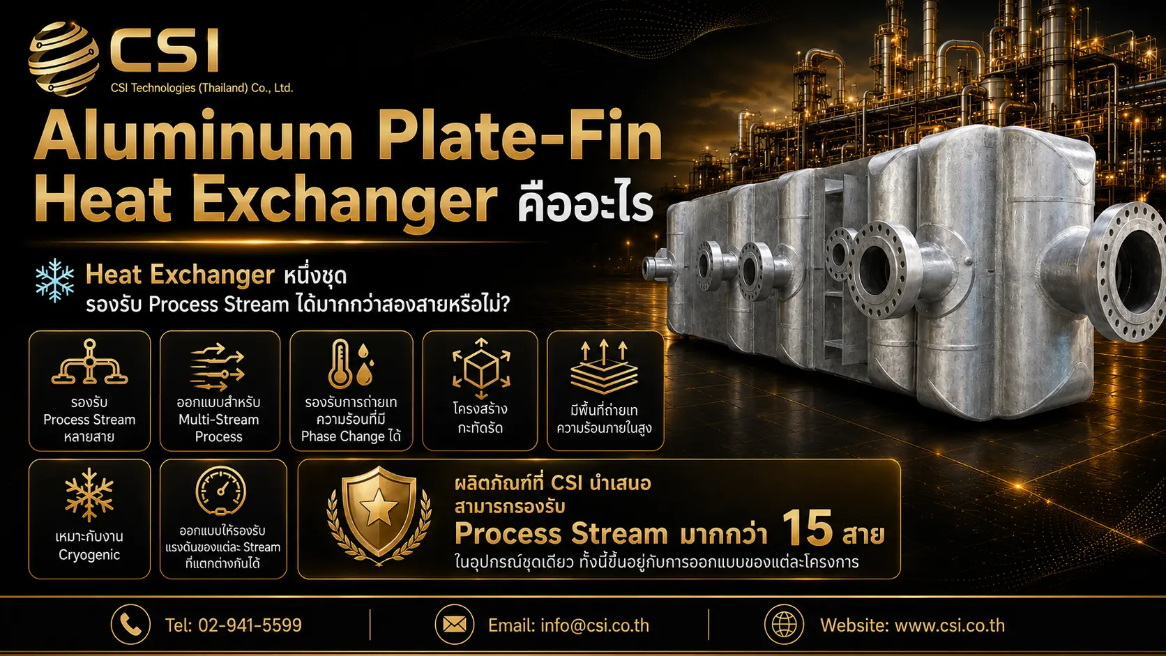CSI Technologies, Aluminum Plate-Fin Heat Exchanger